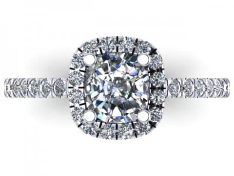 Cushion Diamond Ring Dallas 4