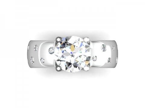 Custom Gypsy Diamond Rings 4