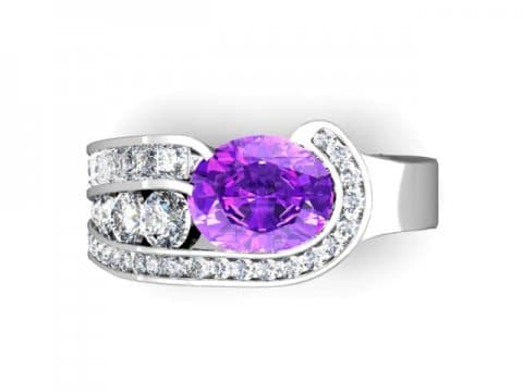 Custom Sapphire Engagement Rings Dallas - Shira Diamonds Dallas 4