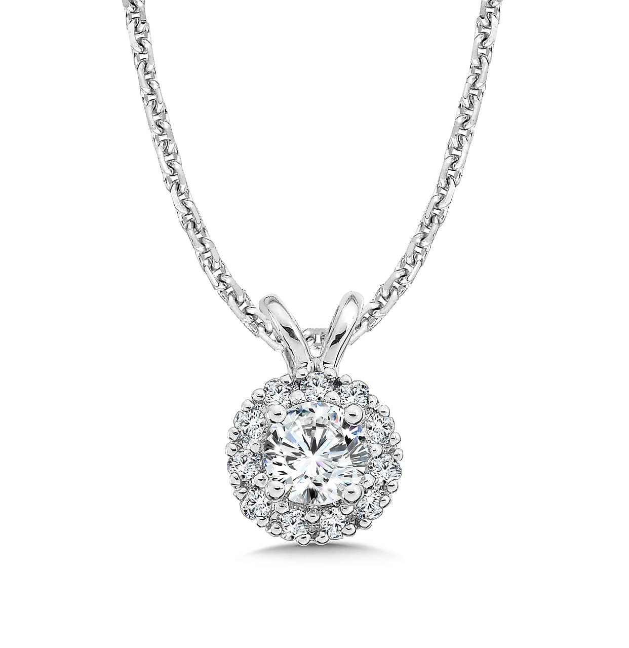Buy Statement Diamond Halo Necklace W/ 8 Stationary Diamond Cushion Cut Halo  Necklace Gift for Her Silver Diamond Necklacebn1602 Online in India - Etsy