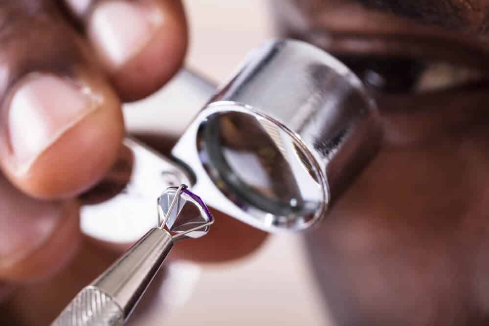 Diamond Checking Close Up